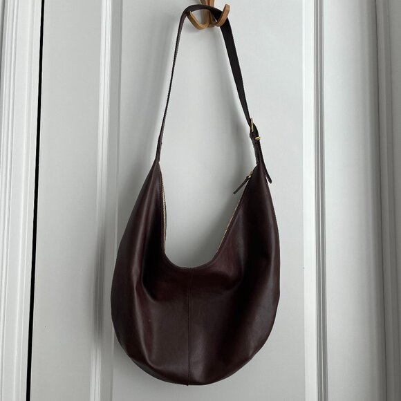 Madewell "Essential Curve Shoulder Bag" - Chocolate Raisin - Picture 1 of 5